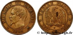 Deux centimes Napoléon III, tête nue 1854 Lyon F.107/15