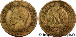 Deux centimes Napoléon III, tête nue 1854 Lille F.107/18