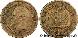 Deux centimes Napoléon III, tête nue 1855 Lyon F.107/27