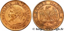 Deux centimes Napoléon III, tête nue 1855 Bordeaux F.107/33