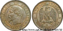 Deux centimes Napoléon III, tête nue 1856 Strasbourg F.107/40
