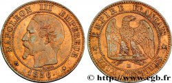 Deux centimes Napoléon III, tête nue 1856 Strasbourg F.107/40
