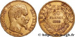 20 francs or Napoléon III, tête nue 1858 Strasbourg F.531/14