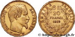 20 francs or Napoléon III, tête nue 1859 Paris F.531/15