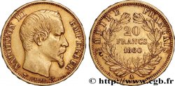 20 francs or Napoléon III, tête nue 1860 Paris F.531/18