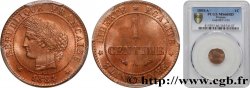 1 centime Cérès 1884 Paris F.104/11 MS66 PCGS