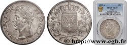 5 francs Charles X, 1er type, A inachevé 1825 Paris F.310/3 SUP55 PCGS