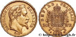 20 francs or Napoléon III, tête laurée 1866 Paris F.532/13