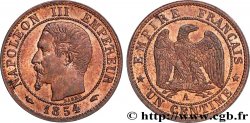 Un centime Napoléon III, tête nue 1854 Paris F.102/9