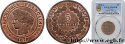 5 centimes Cérès 1878 Paris F.118/17
