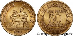 50 centimes Chambres de Commerce 1921 Paris F.191/3