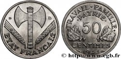 50 centimes Francisque, légère 1944 Beaumont-Le-Roger F.196/5