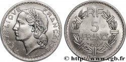 5 francs Lavrillier, aluminium, 9 ouvert 1945 F.339/3