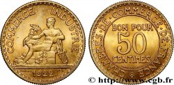 50 centimes Chambres de Commerce 1922 Paris F.191/4