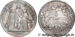 5 francs Union et Force, Union serré, avec glands intérieurs et gland extérieur 1800 Paris F.288/126 XF