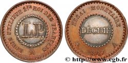 Essai bimétallique de un décime 1847 Paris VG.2994