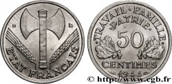 50 centimes Francisque, légère 1944 Beaumont-Le-Roger F.196/5