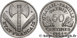 50 centimes Francisque, légère 1944 Beaumont-Le-Roger F.196/5
