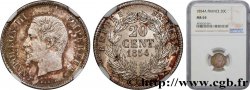 20 centimes Napoléon III, tête nue 1854 Paris F.148/2