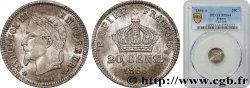 20 centimes Napoléon III, tête laurée, petit module 1866 Paris F.149/4