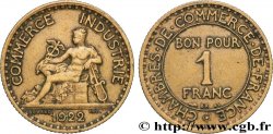 1 franc Chambres de Commerce 1922 Paris F.218/4