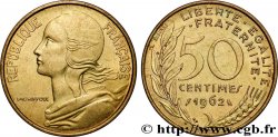 50 centimes Marianne, col à trois plis 1962 Paris F.197/2