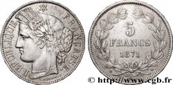 5 francs Cérès, sans légende 1871 Bordeaux F.332/8