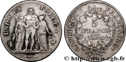 5 francs Union et Force, Union serré, seulement glands intérieurs 1803 Paris F.288/187