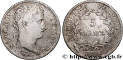 5 francs Napoléon empereur, République française 1808 Rouen F.306/3