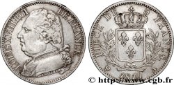 5 francs Louis XVIII, buste habillé 1814 Paris F.308/1