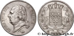 5 francs Louis XVIII, tête nue 1822 Paris F.309/68