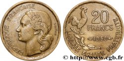 20 francs G. Guiraud, 3 faucilles 1950 F.402/2
