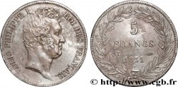 5 francs type Tiolier avec le I, tranche en creux 1831 Nantes F.315/26
