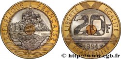20 francs Mont Saint-Michel, différent abeille 1994 Pessac F.403/10