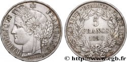 5 francs Cérès, IIe République 1850 Paris F.327/4