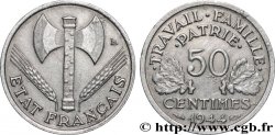 50 centimes Francisque, légère 1944 F.196/4