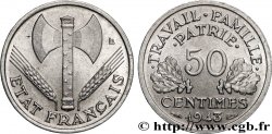 50 centimes Francisque, légère 1943 F.196/2