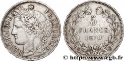 5 francs Cérès, sans légende 1870 Bordeaux F.332/4