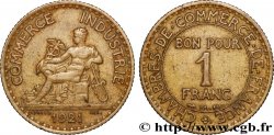 1 franc Chambres de Commerce 1921 Paris F.218/3