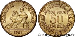 50 centimes Chambres de Commerce 1921 Paris F.191/3