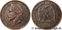 Cinq centimes Napoléon III, tête laurée 1863 Bordeaux F.117/12