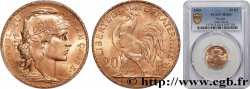 20 francs or Coq, Liberté Égalité Fraternité 1909 Paris F.535/3