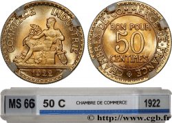 50 centimes Chambres de Commerce 1922 Paris F.191/4