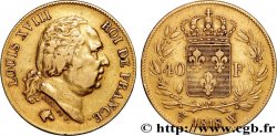 40 francs or Louis XVIII 1818 Lille F.542/8
