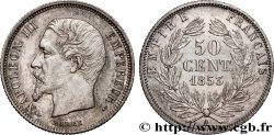 50 centimes Napoléon III, tête nue 1853 Paris F.187/1