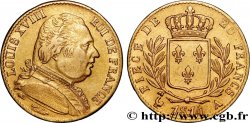 20 francs or Louis XVIII, buste habillé 1814 Paris F.517/2