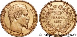 20 francs or Napoléon III, tête nue 1857 Paris F.531/12
