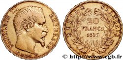 20 francs or Napoléon III, tête nue 1857 Paris F.531/12