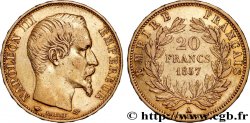 20 francs or Napoléon III, tête nue 1857 Paris F.531/12