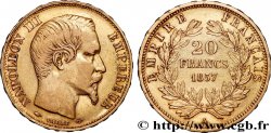 20 francs or Napoléon III, tête nue 1857 Paris F.531/12